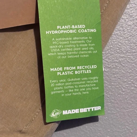 NWT Men’s Quiksilver Khaki Amphibian Walkshorts - Picture 5 of 11